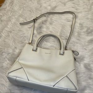 Charles and Keith white satchel